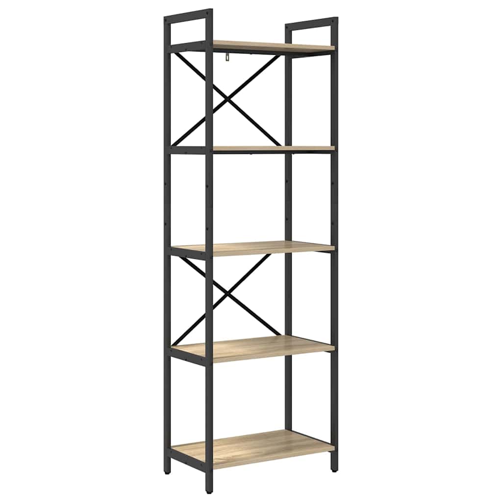 Bücherregal Sonoma-Eiche 56 x 34 x 171 cm Holzwerkstoff
