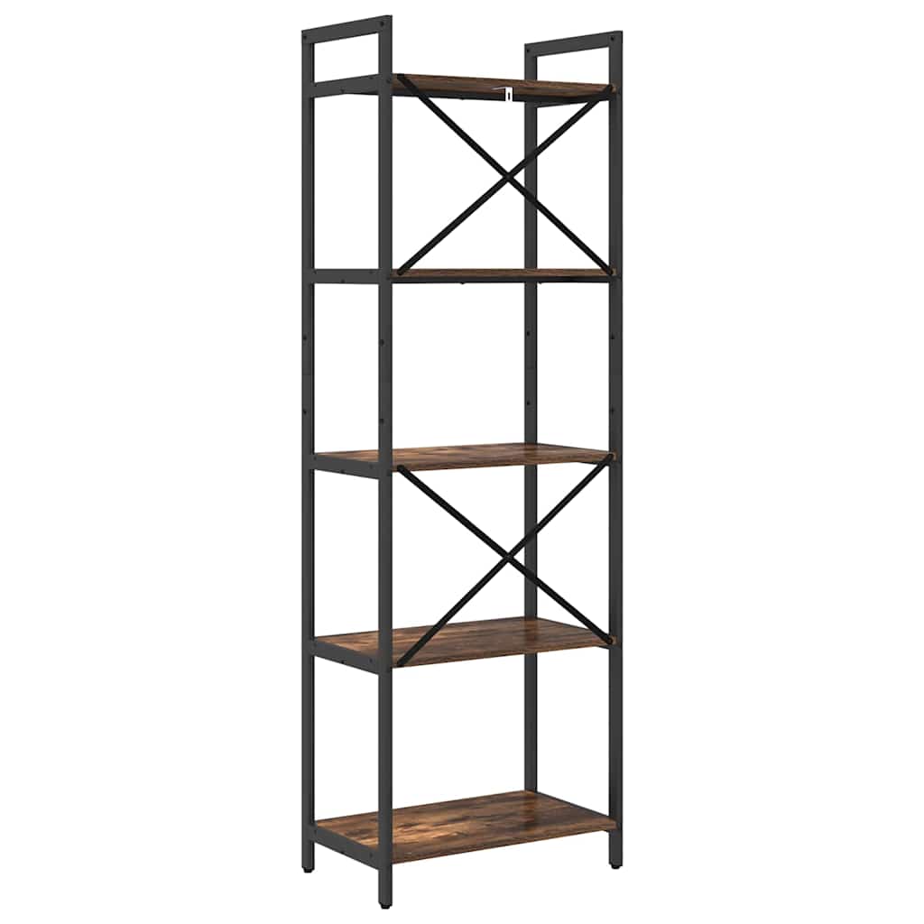 Bücherregal Geräucherte Eiche 56 x 34 x 171 cm Holzwerkstoff