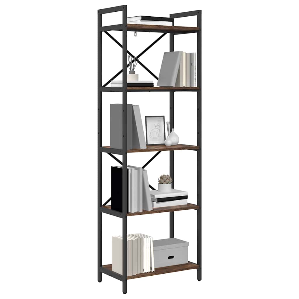 Bücherregal Geräucherte Eiche 56 x 34 x 171 cm Holzwerkstoff