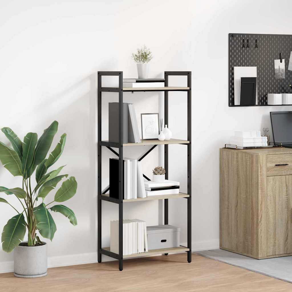 Bücherregal Sonoma-Eiche 56 x 34 x 133,5 cm Holzwerkstoff