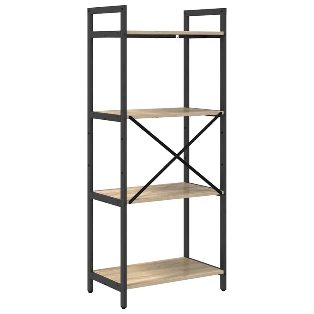 Bücherregal Sonoma-Eiche 56 x 34 x 133,5 cm Holzwerkstoff