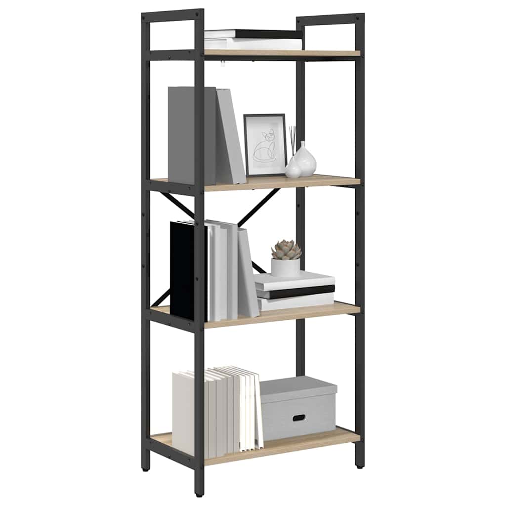 Bücherregal Sonoma-Eiche 56 x 34 x 133,5 cm Holzwerkstoff