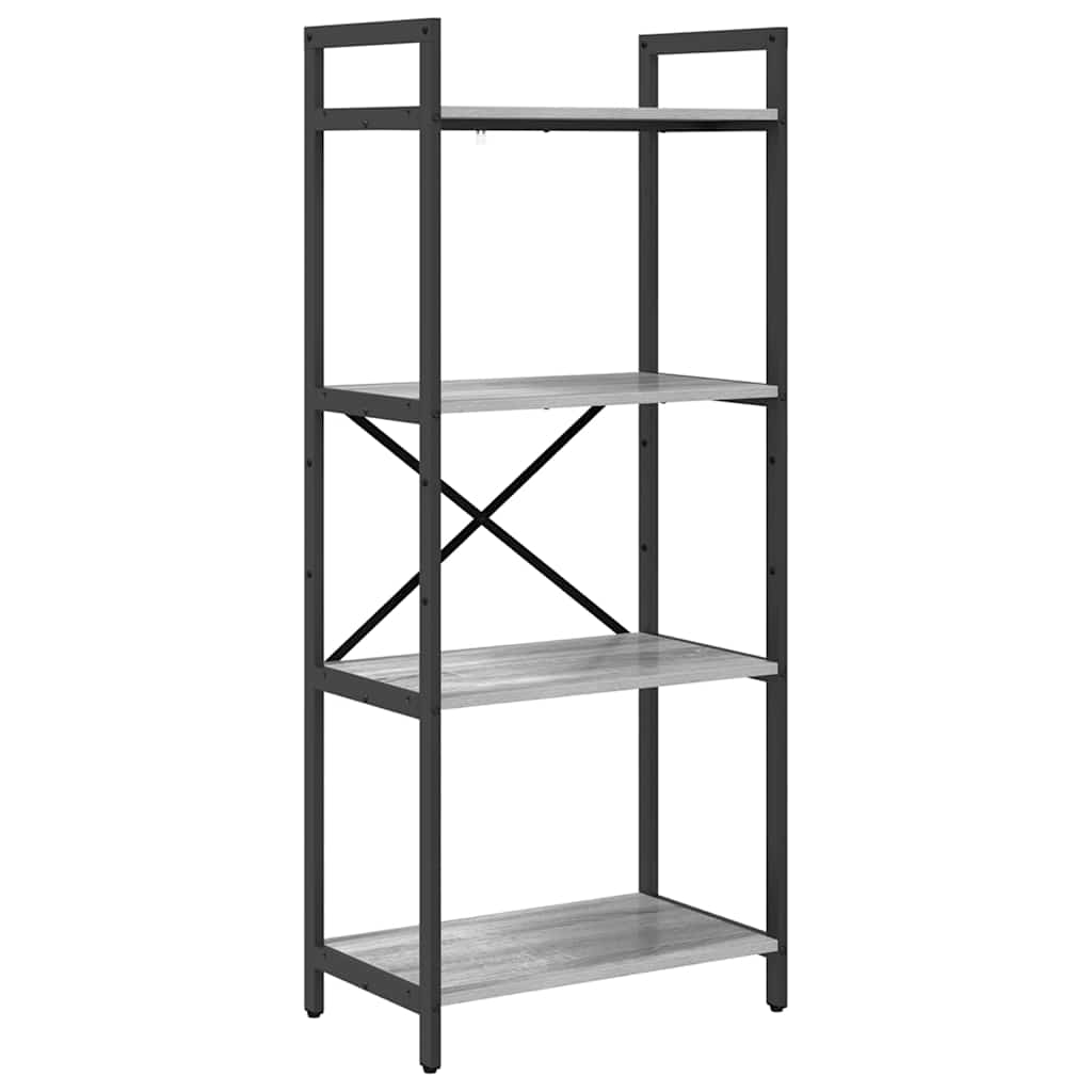 Bücherregal Graues Sonoma 56 x 34 x 133,5 cm Holzwerkstoff