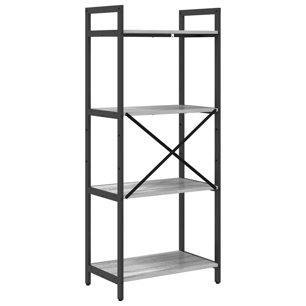 Bücherregal Graues Sonoma 56 x 34 x 133,5 cm Holzwerkstoff