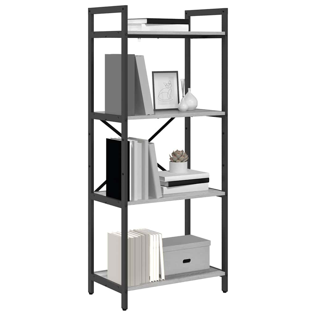 Bücherregal Graues Sonoma 56 x 34 x 133,5 cm Holzwerkstoff