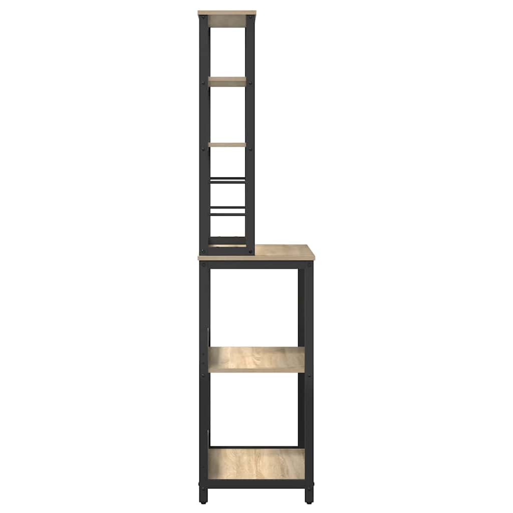 Küchenregal Sonoma-Eiche 60 x 40 x 168 cm Holzwerkstoff