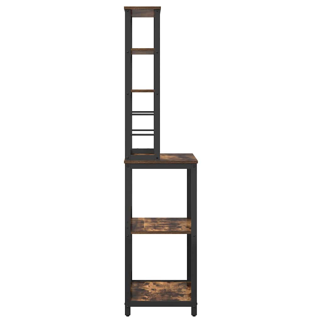 Küchenregal Geräucherte Eiche 60 x 40 x 168 cm Holzwerkstoff