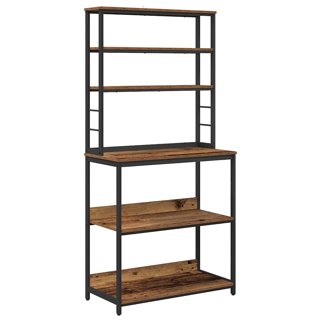 Küchenregal Altholz 80 x 40 x 168 cm Holzwerkstoff