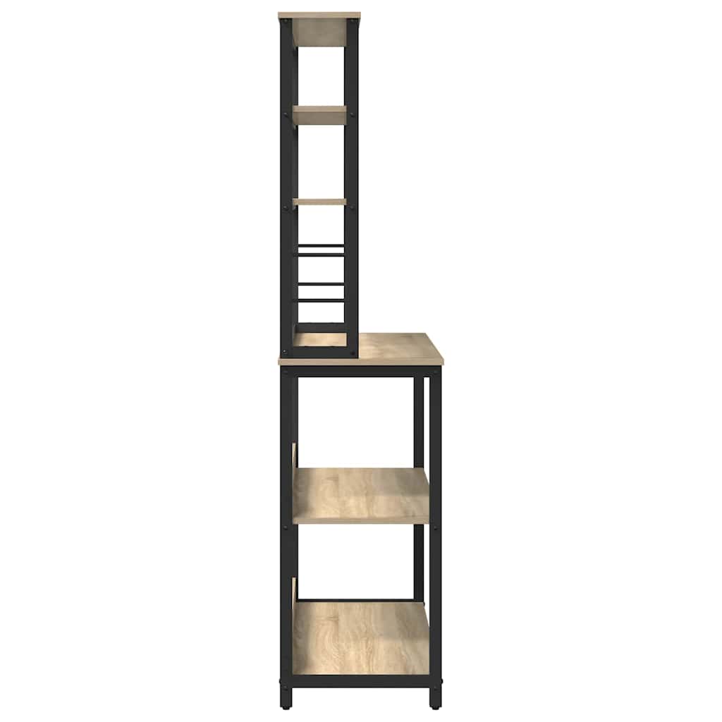 Küchenregal Sonoma-Eiche 100 x 40 x 168 cm Holzwerkstoff