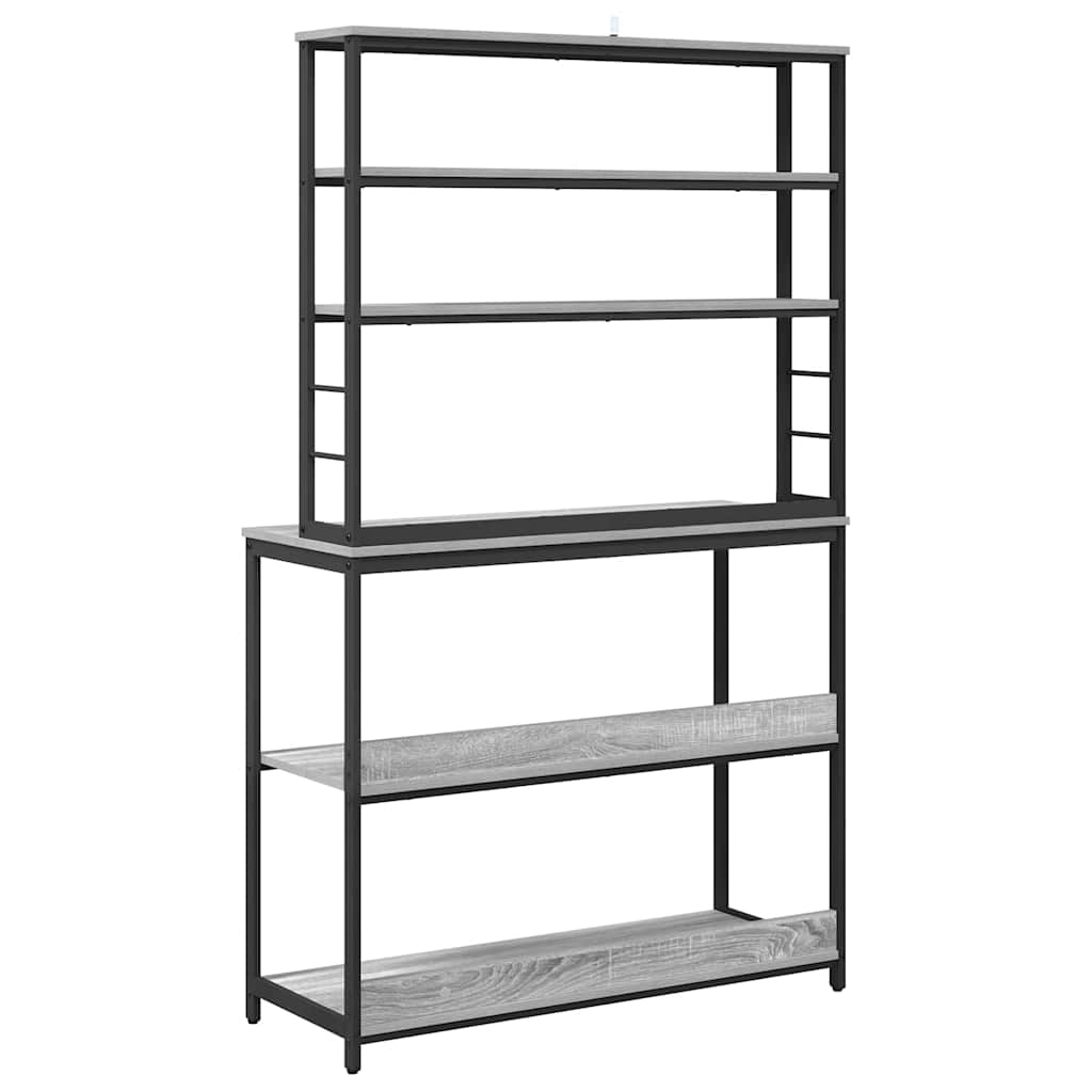 Küchenregal Graues Sonoma 100 x 40 x 168 cm Holzwerkstoff