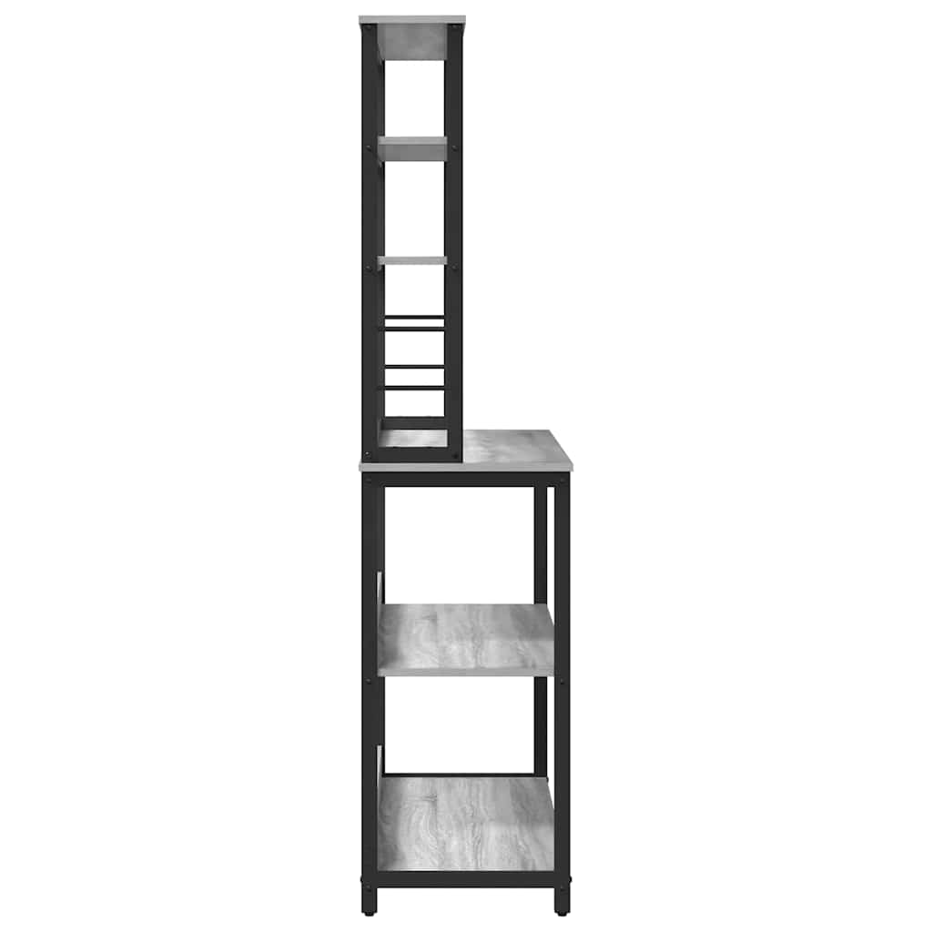 Küchenregal Graues Sonoma 100 x 40 x 168 cm Holzwerkstoff