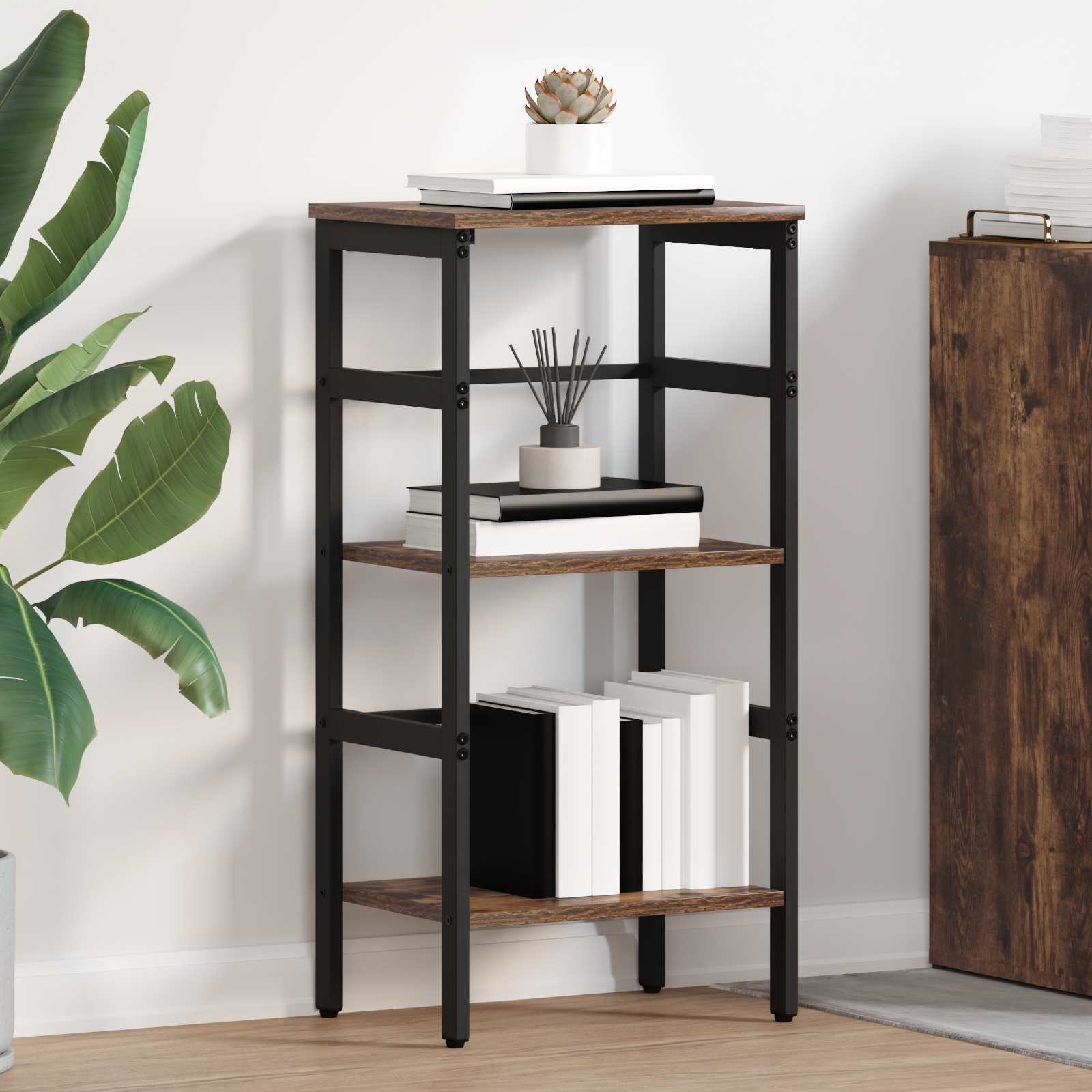 Bücherregal Geräucherte Eiche 40 x 29,5 x 81 cm Holzwerkstoff