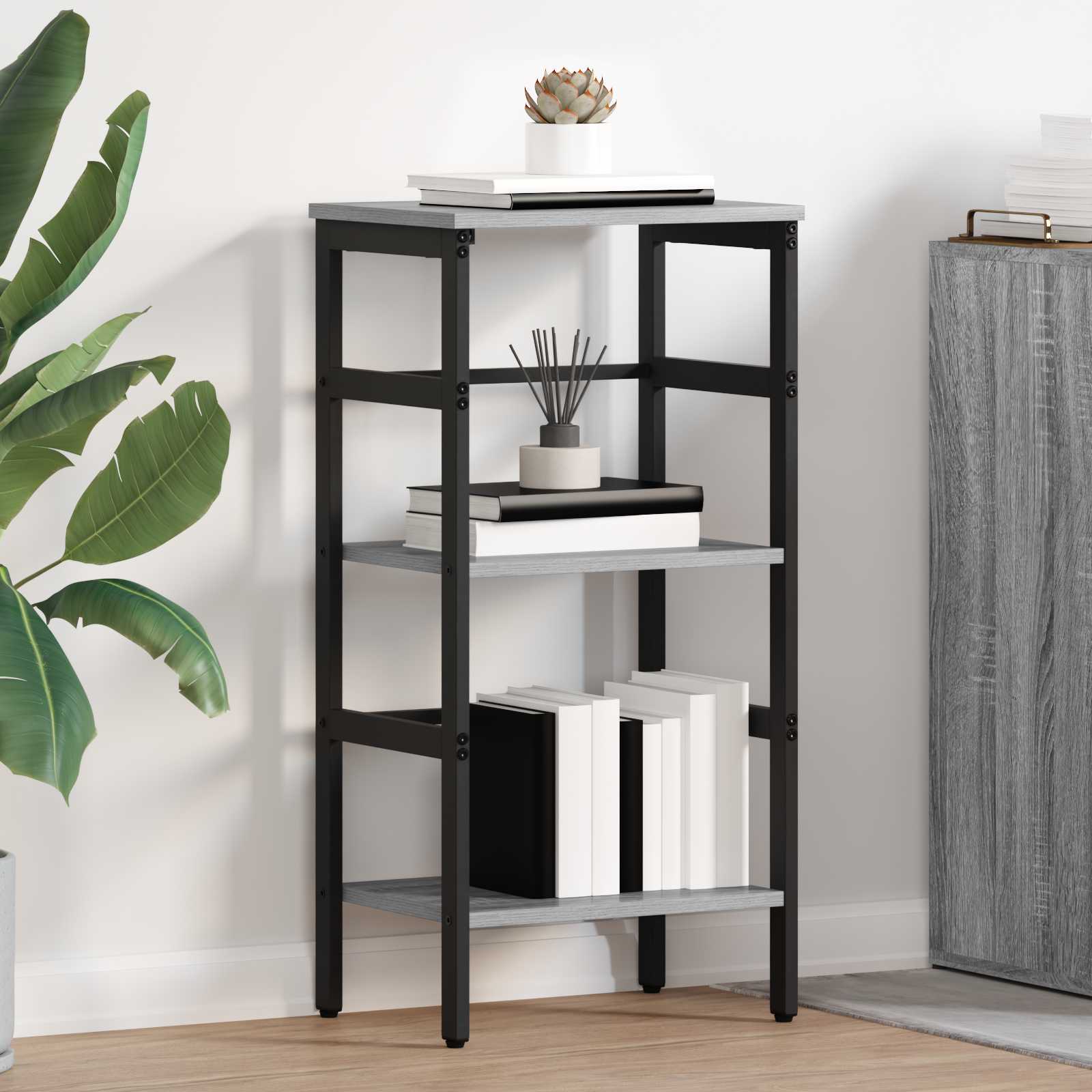 Bücherregal Graues Sonoma 40 x 29,5 x 81 cm Holzwerkstoff
