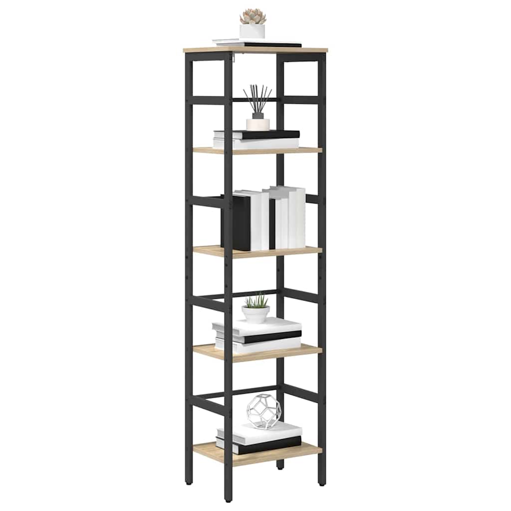 Bücherregal Sonoma-Eiche 40 x 29,5 x 149 cm Holzwerkstoff
