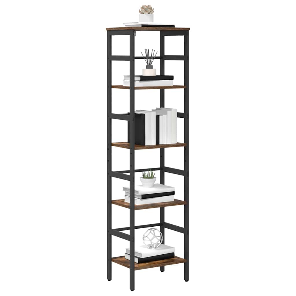 Bücherregal Geräucherte Eiche 40 x 29,5 x 149 cm Holzwerkstoff