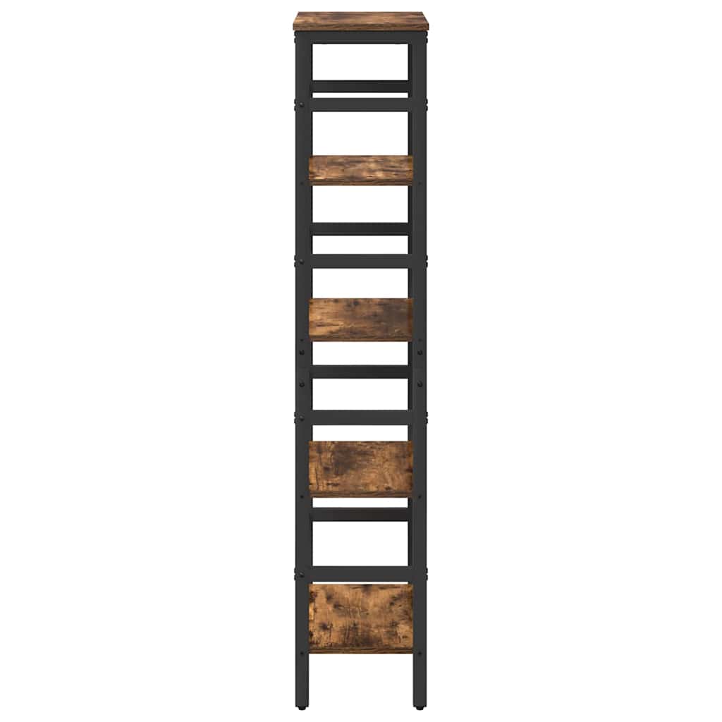 Bücherregal Geräucherte Eiche 40 x 29,5 x 149 cm Holzwerkstoff