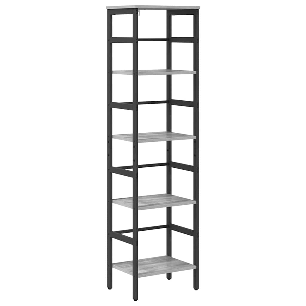 Bücherregal Graues Sonoma 40 x 29,5 x 149 cm Holzwerkstoff