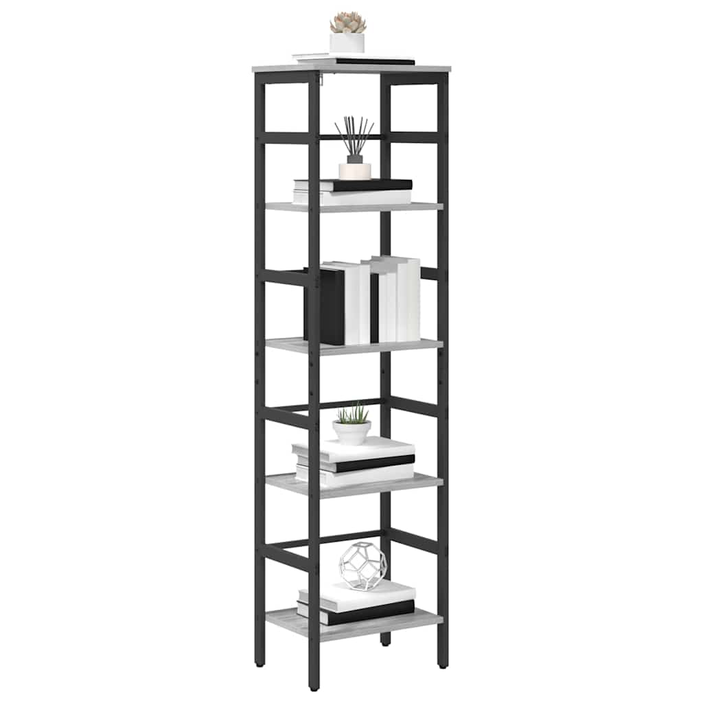 Bücherregal Graues Sonoma 40 x 29,5 x 149 cm Holzwerkstoff