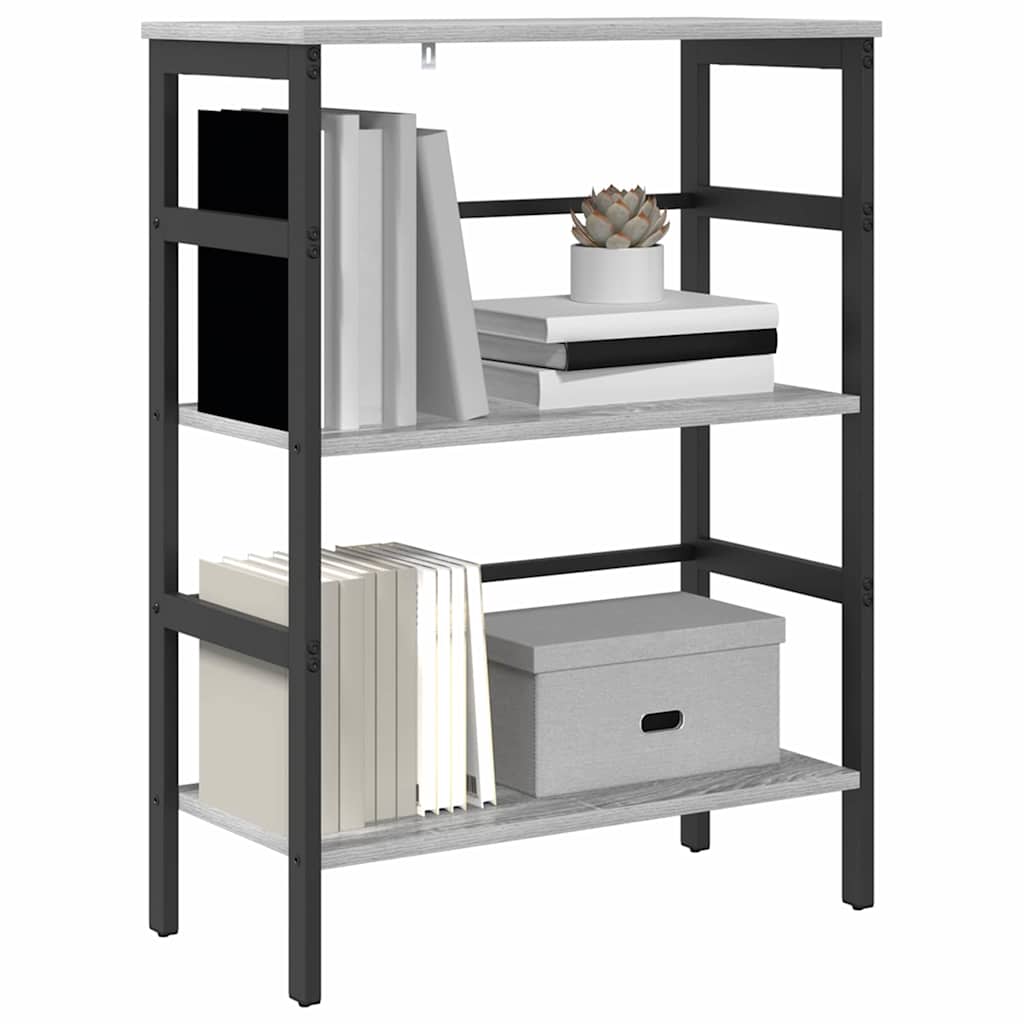 Bücherregal Graues Sonoma 60 x 29,5 x 81 cm Holzwerkstoff