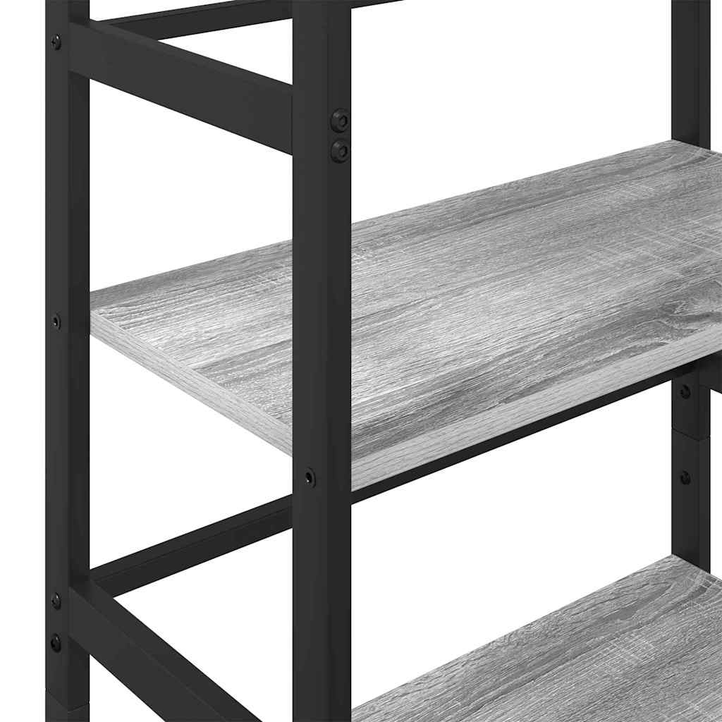 Bücherregal Graues Sonoma 60 x 29,5 x 115 cm Holzwerkstoff