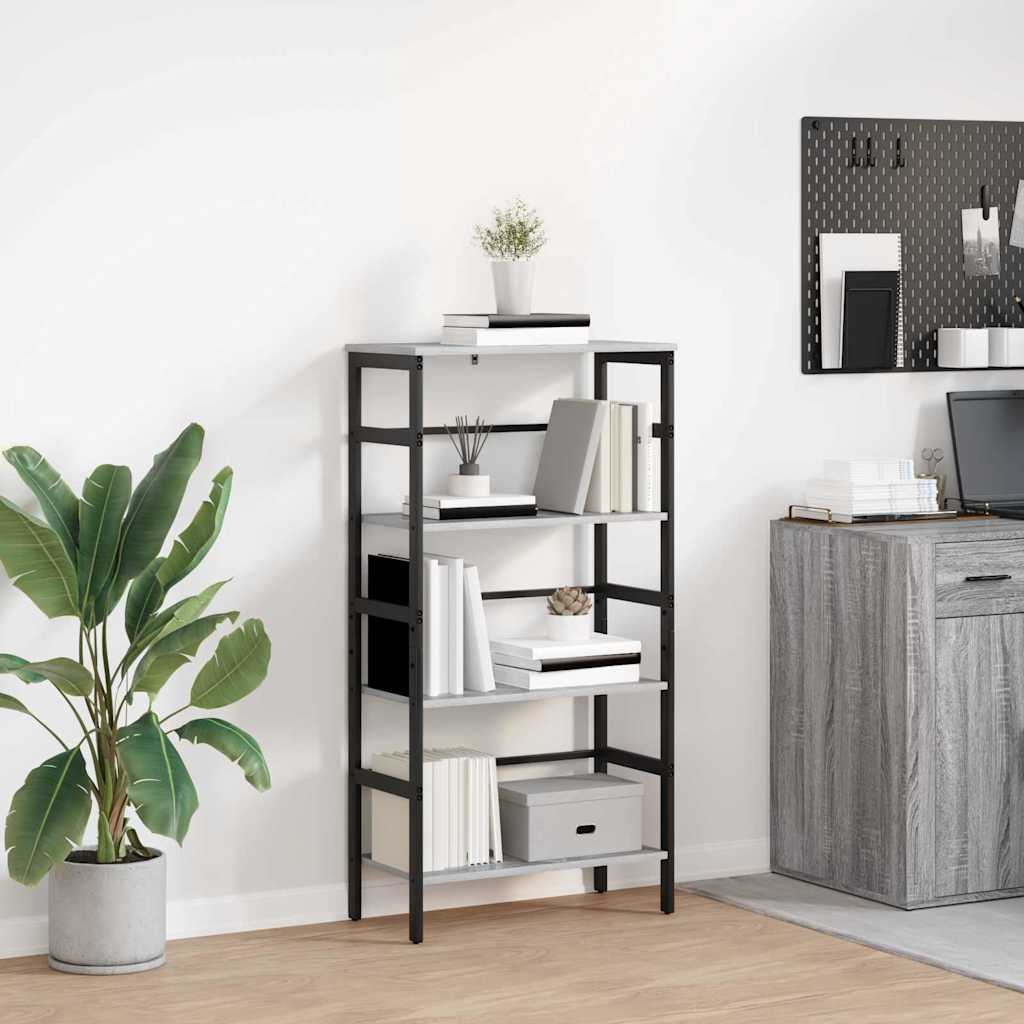 Bücherregal Graues Sonoma 60 x 29,5 x 115 cm Holzwerkstoff