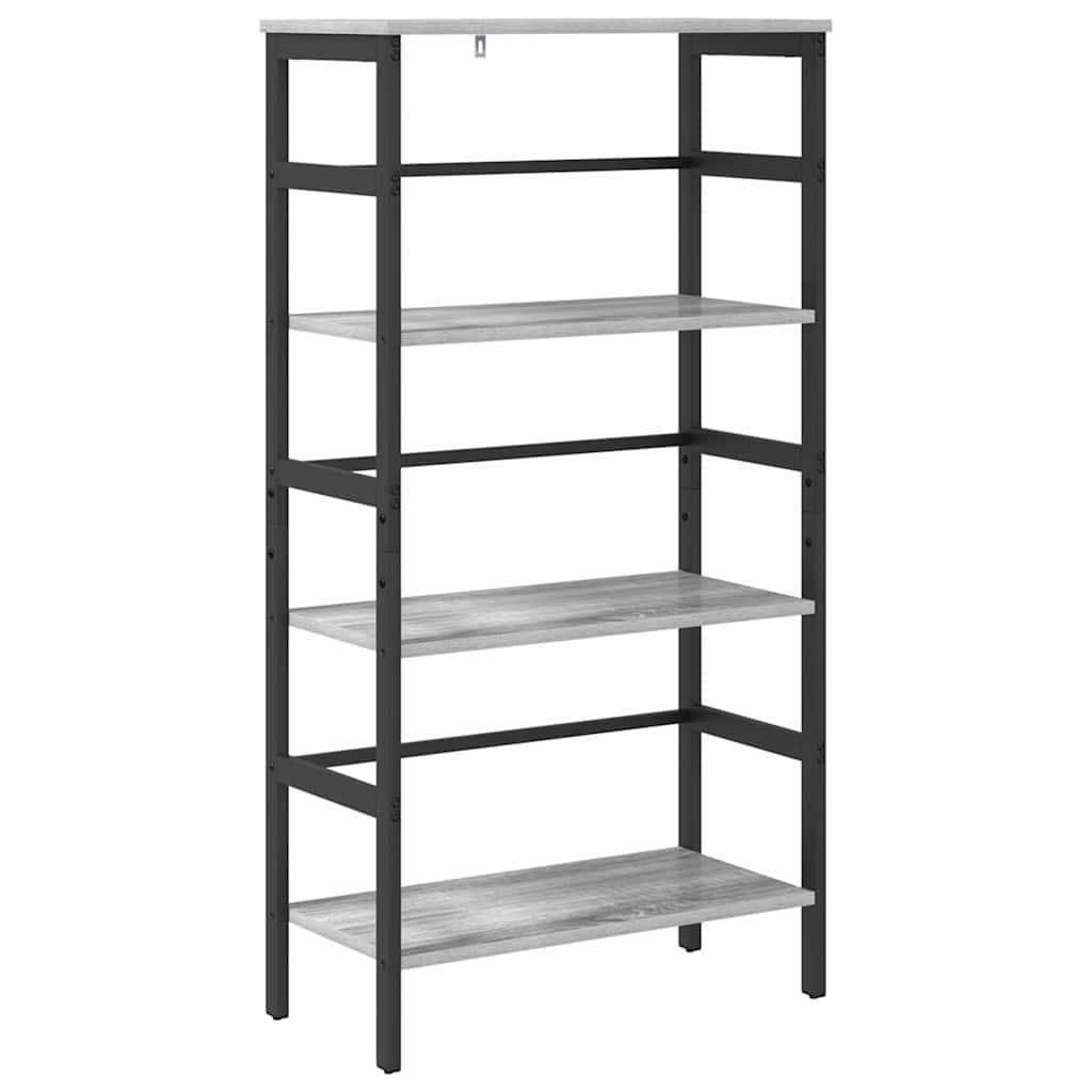 Bücherregal Graues Sonoma 60 x 29,5 x 115 cm Holzwerkstoff