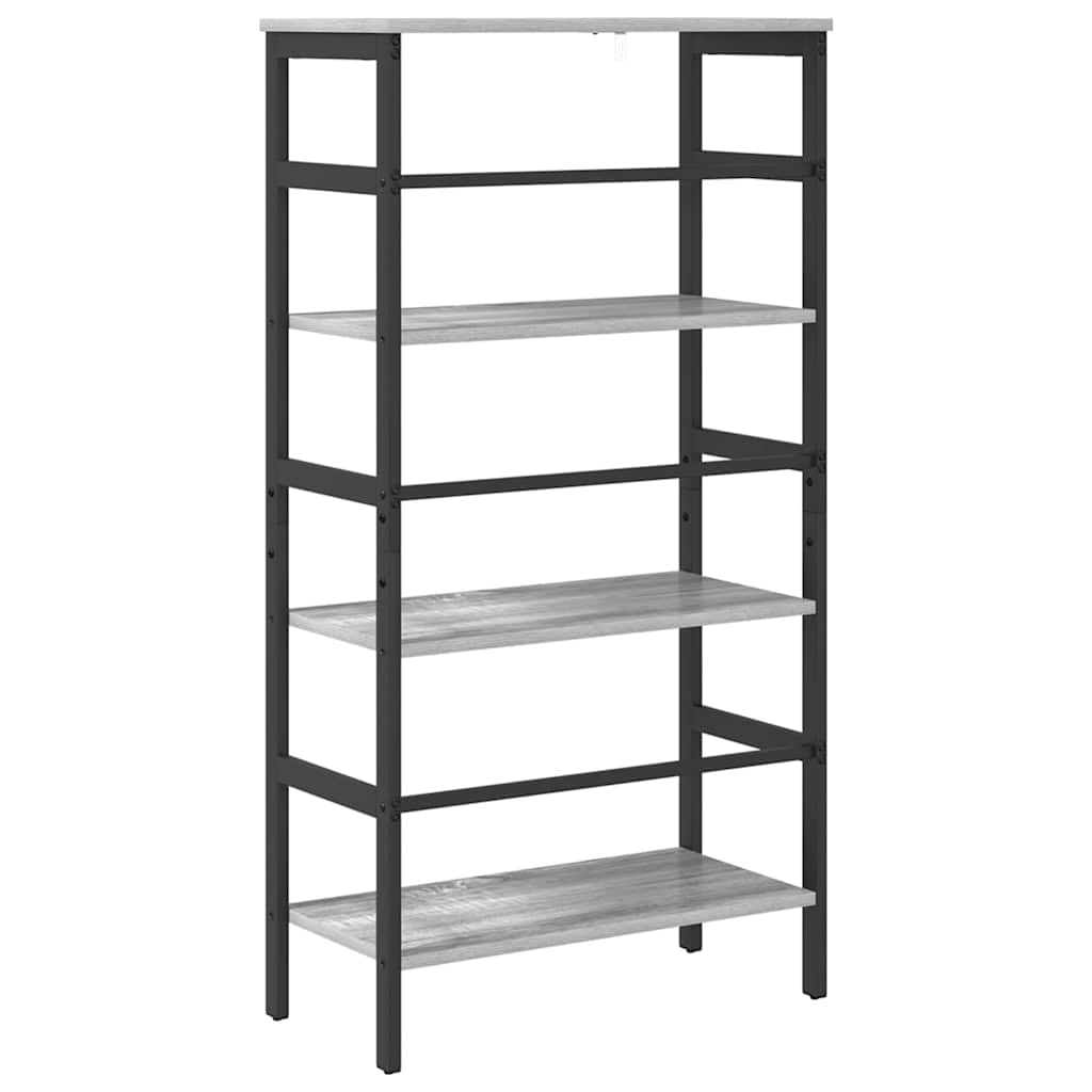 Bücherregal Graues Sonoma 60 x 29,5 x 115 cm Holzwerkstoff