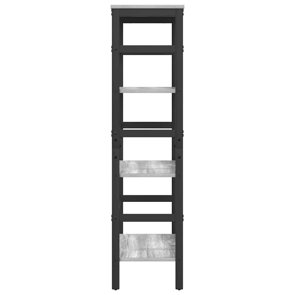 Bücherregal Graues Sonoma 60 x 29,5 x 115 cm Holzwerkstoff