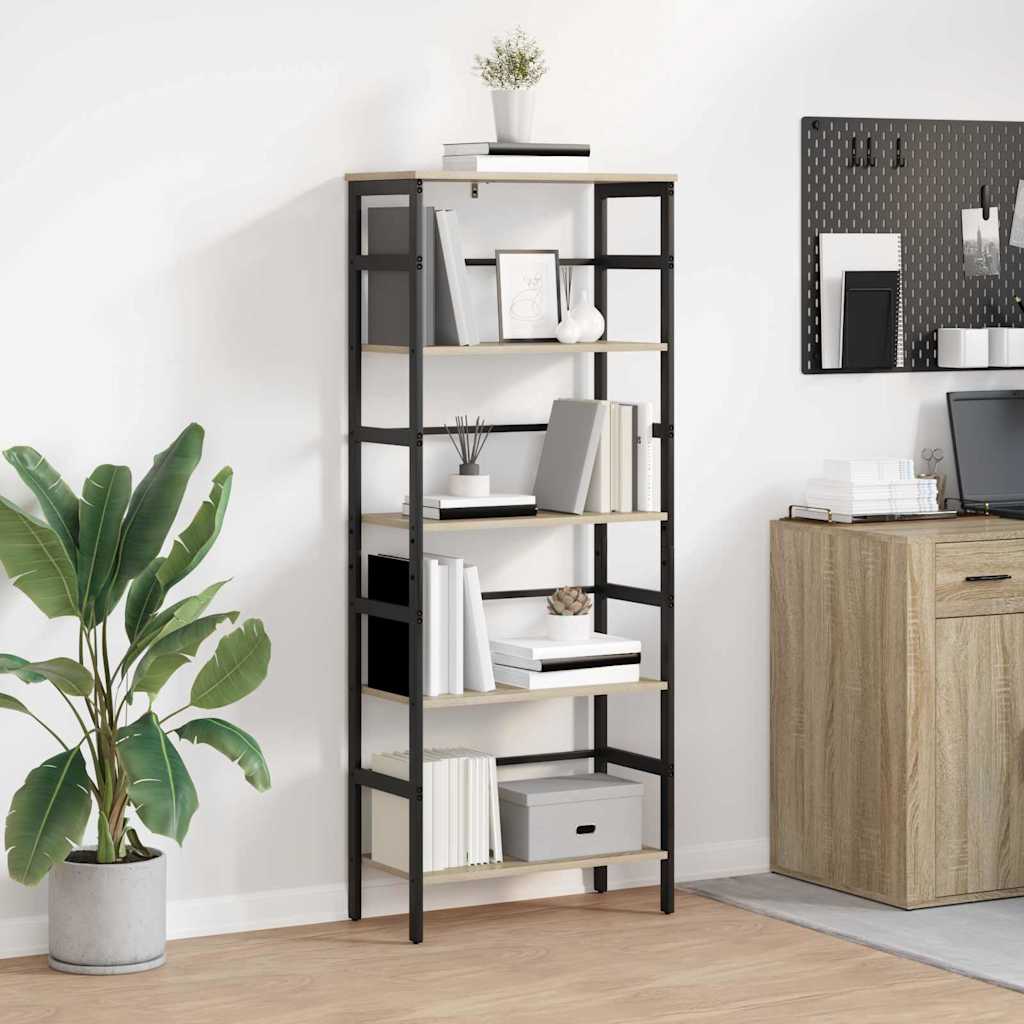 Bücherregal Sonoma-Eiche 60 x 29,5 x 149 cm Holzwerkstoff