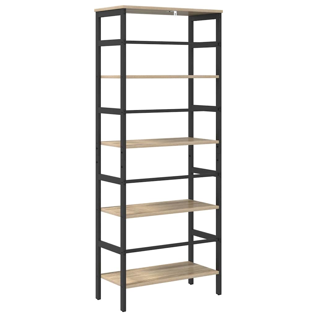 Bücherregal Sonoma-Eiche 60 x 29,5 x 149 cm Holzwerkstoff