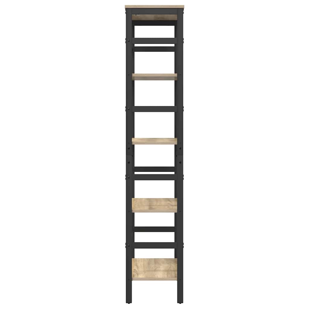 Bücherregal Sonoma-Eiche 60 x 29,5 x 149 cm Holzwerkstoff