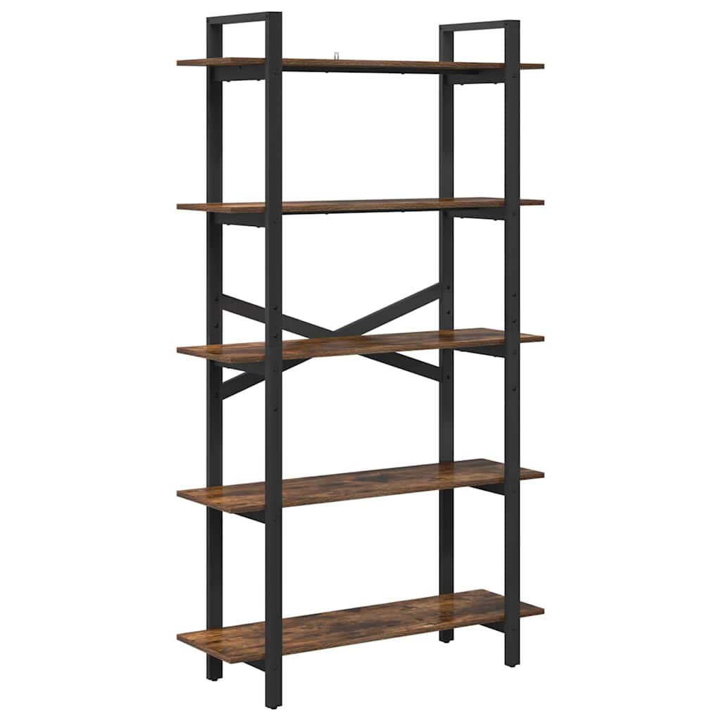 Bücherregal Geräucherte Eiche 100 x 33,5 x 178 cm Holzwerkstoff