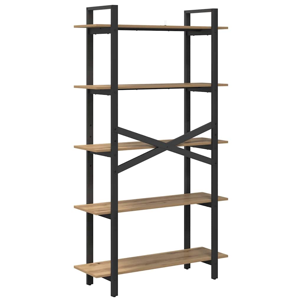 Bücherregal Artisan-Eiche 100 x 33,5 x 178 cm Holzwerkstoff
