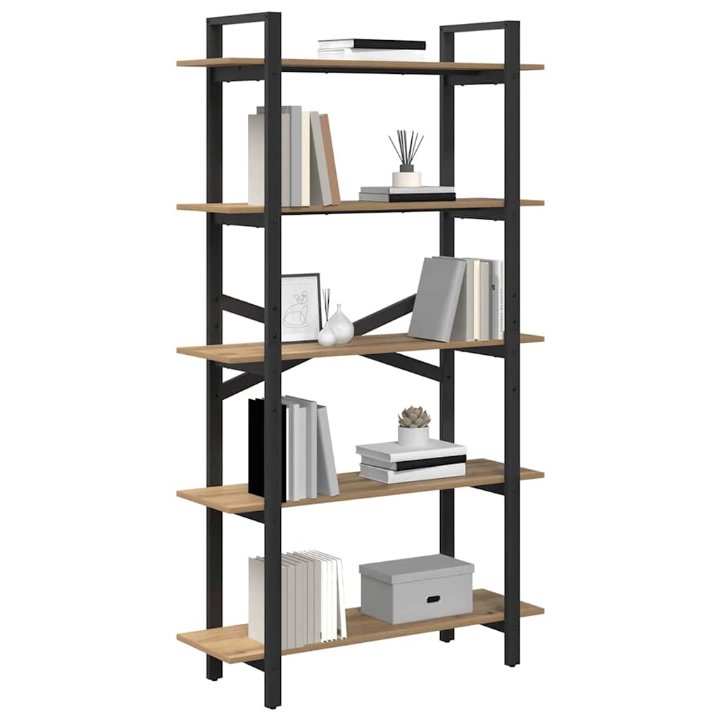 Bücherregal Artisan-Eiche 100 x 33,5 x 178 cm Holzwerkstoff