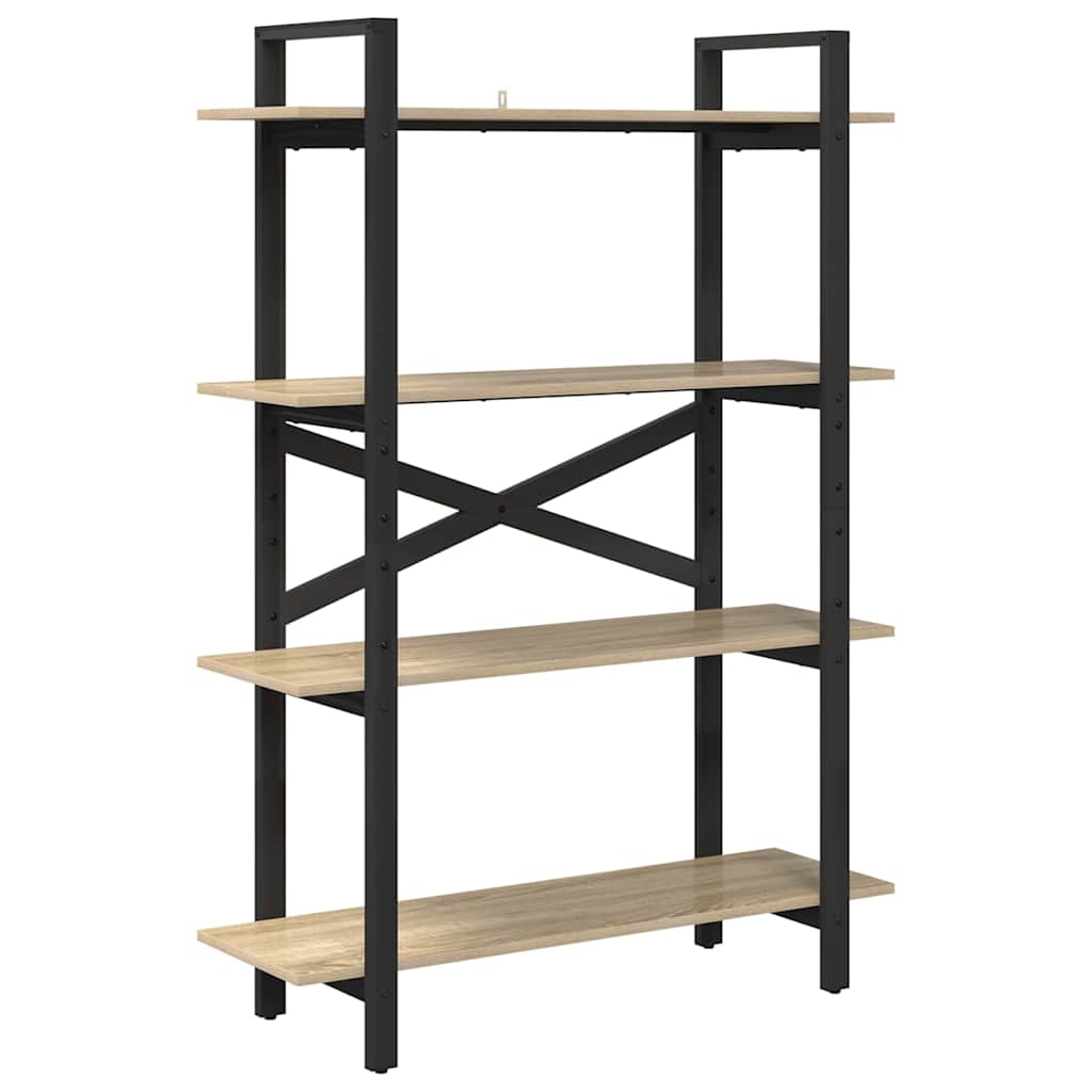 Bücherregal Sonoma-Eiche 100 x 33,5 x 140 cm Holzwerkstoff