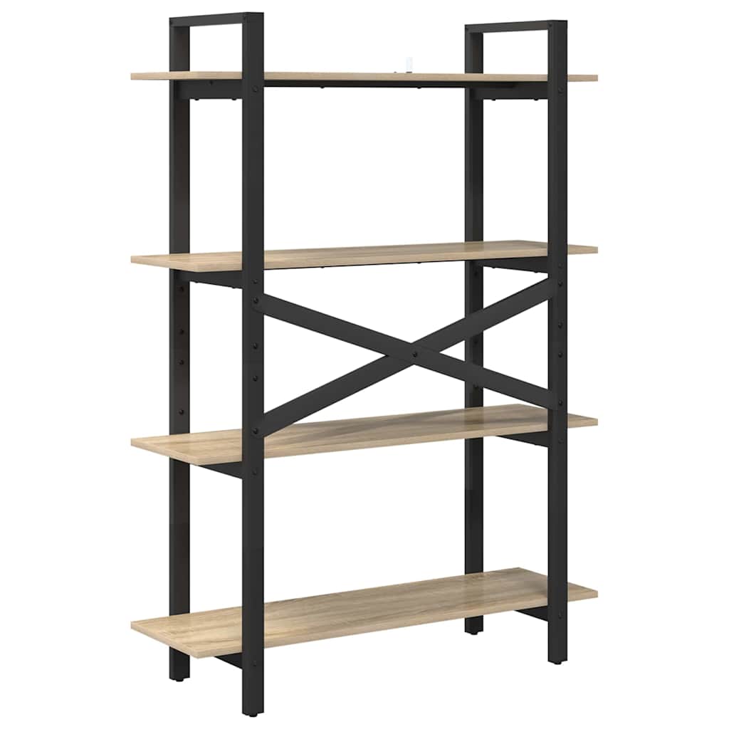 Bücherregal Sonoma-Eiche 100 x 33,5 x 140 cm Holzwerkstoff