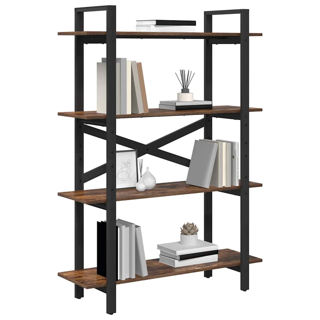 Bücherregal Geräucherte Eiche 100 x 33,5 x 140 cm Holzwerkstoff