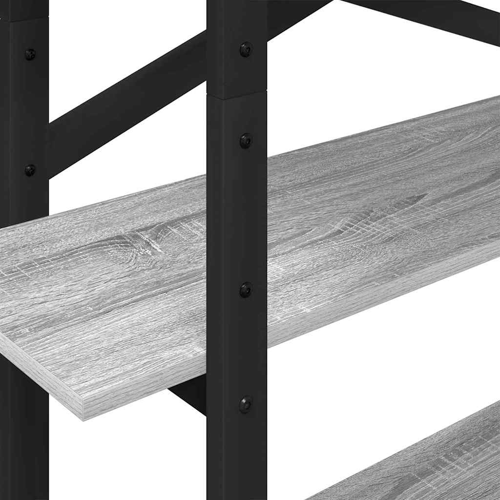 Bücherregal Graues Sonoma 100 x 33,5 x 140 cm Holzwerkstoff