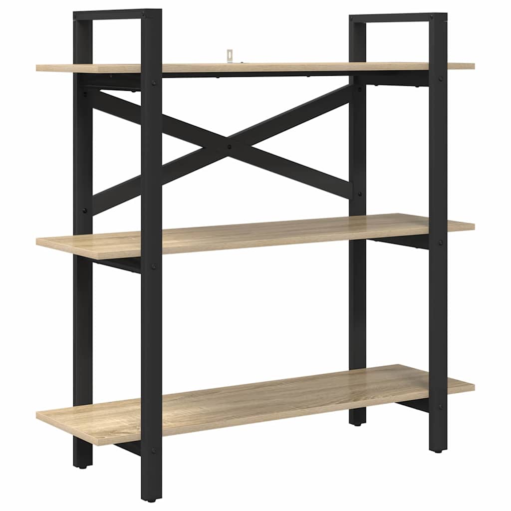 Bücherregal Sonoma-Eiche 100 x 33,5 x 102 cm Holzwerkstoff