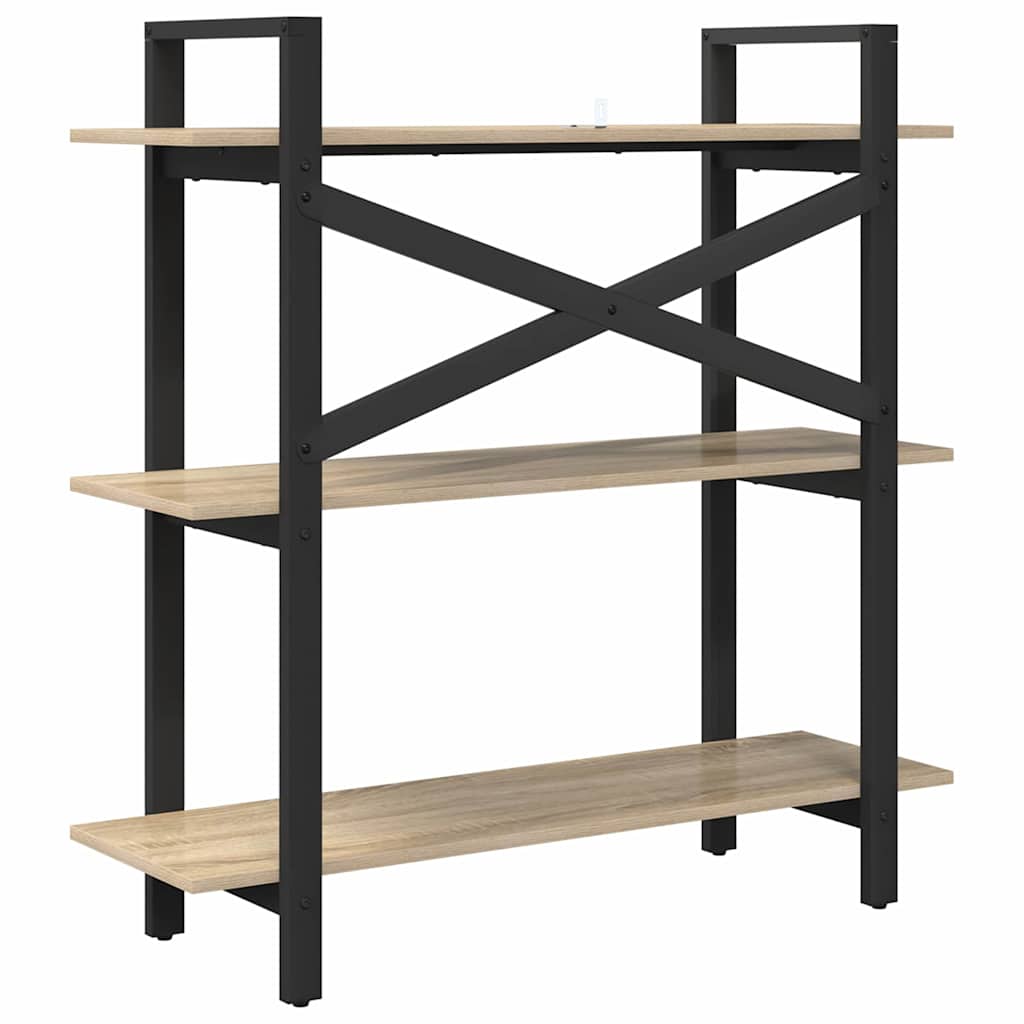 Bücherregal Sonoma-Eiche 100 x 33,5 x 102 cm Holzwerkstoff