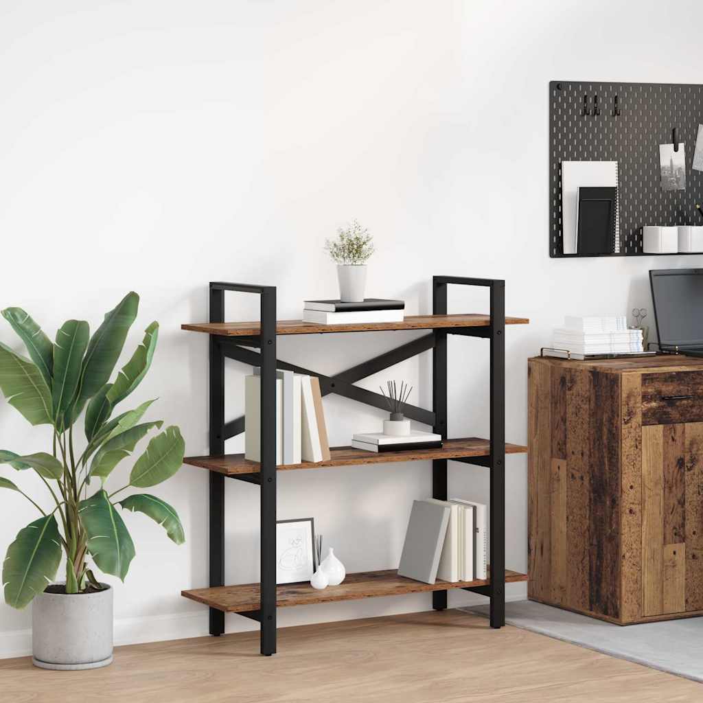 Bücherregal Altholz 100 x 33,5 x 102 cm Holzwerkstoff