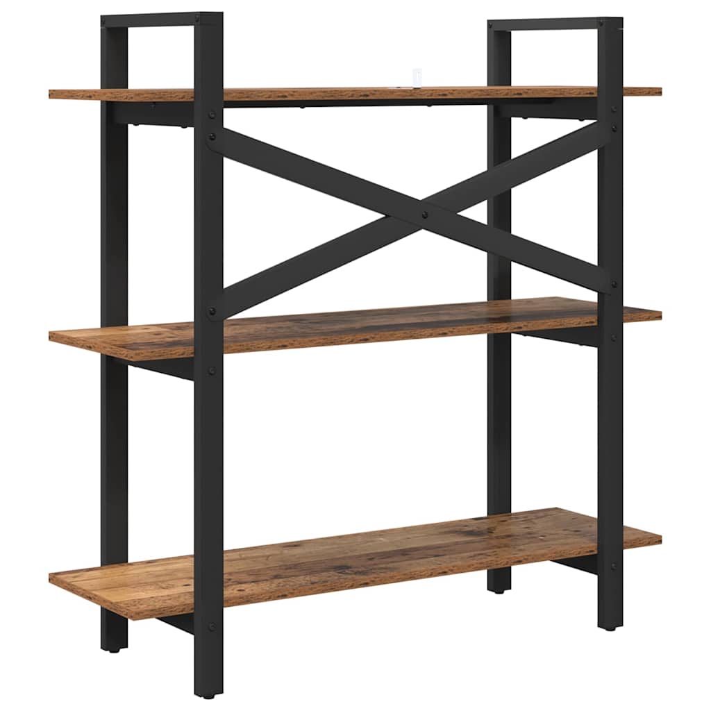 Bücherregal Altholz 100 x 33,5 x 102 cm Holzwerkstoff
