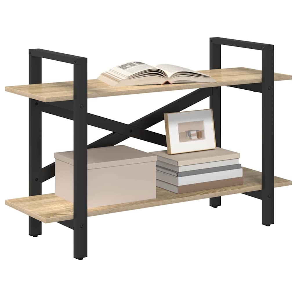 Bücherregal Sonoma-Eiche 100 x 33,5 x 64 cm Holzwerkstoff