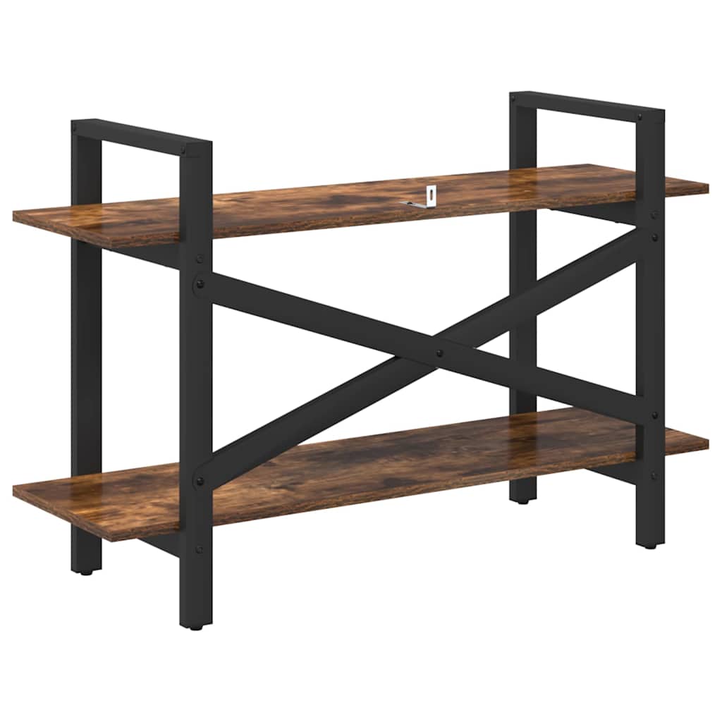 Bücherregal Geräucherte Eiche 100 x 33,5 x 64 cm Holzwerkstoff