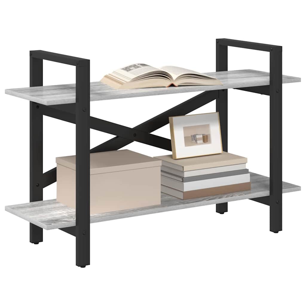 Bücherregal Graues Sonoma 100 x 33,5 x 64 cm Holzwerkstoff