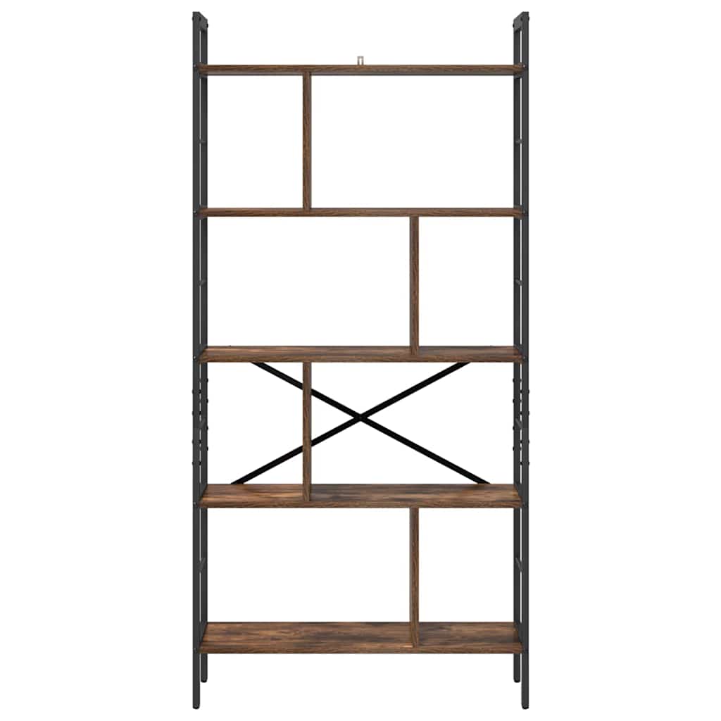 Bücherregal Geräucherte Eiche 75 x 30 x 156 cm Holzwerkstoff