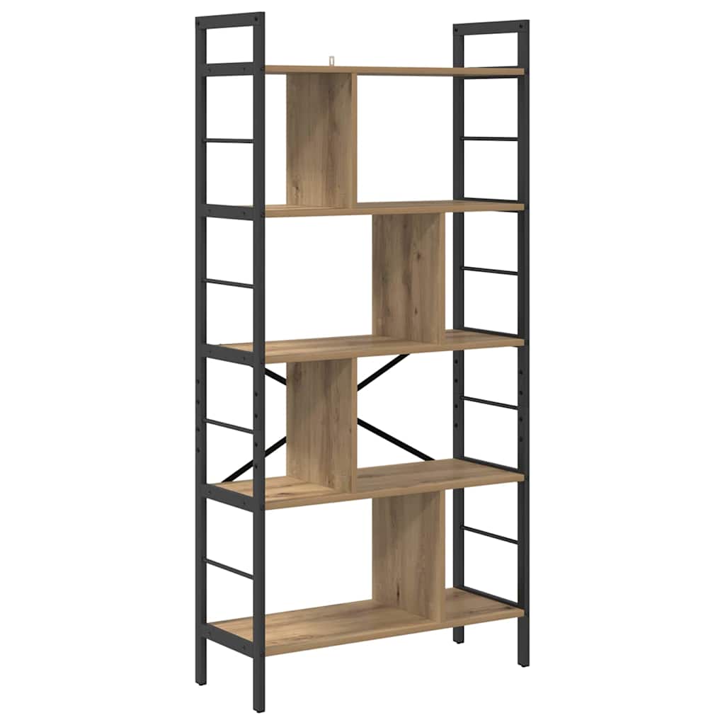 Bücherregal Artisan-Eiche 75 x 30 x 156 cm Holzwerkstoff