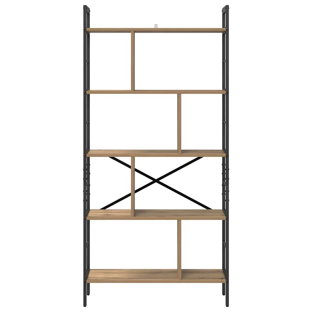 Bücherregal Artisan-Eiche 75 x 30 x 156 cm Holzwerkstoff