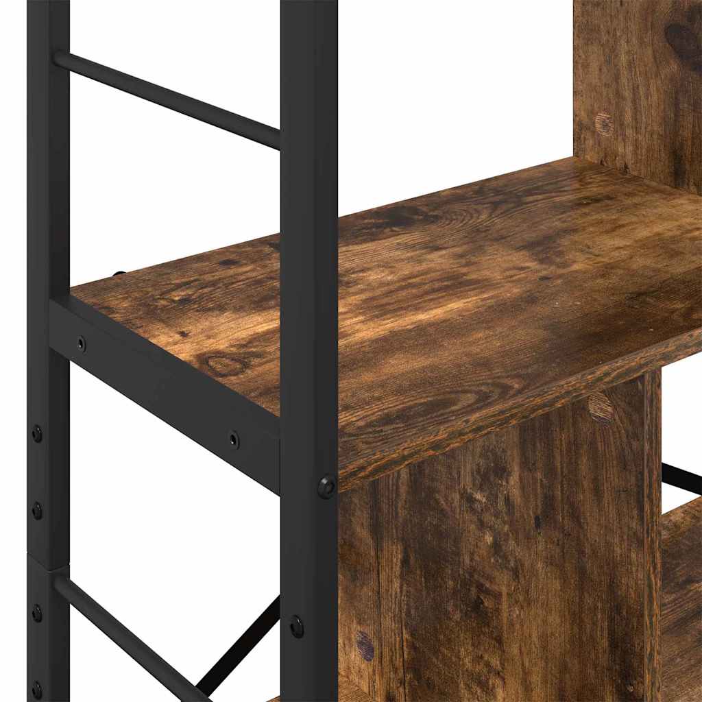Bücherregal Geräucherte Eiche 75 x 30 x 123,5 cm Holzwerkstoff