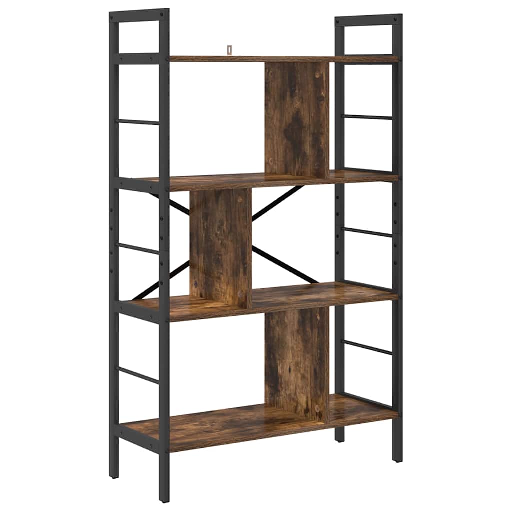 Bücherregal Geräucherte Eiche 75 x 30 x 123,5 cm Holzwerkstoff
